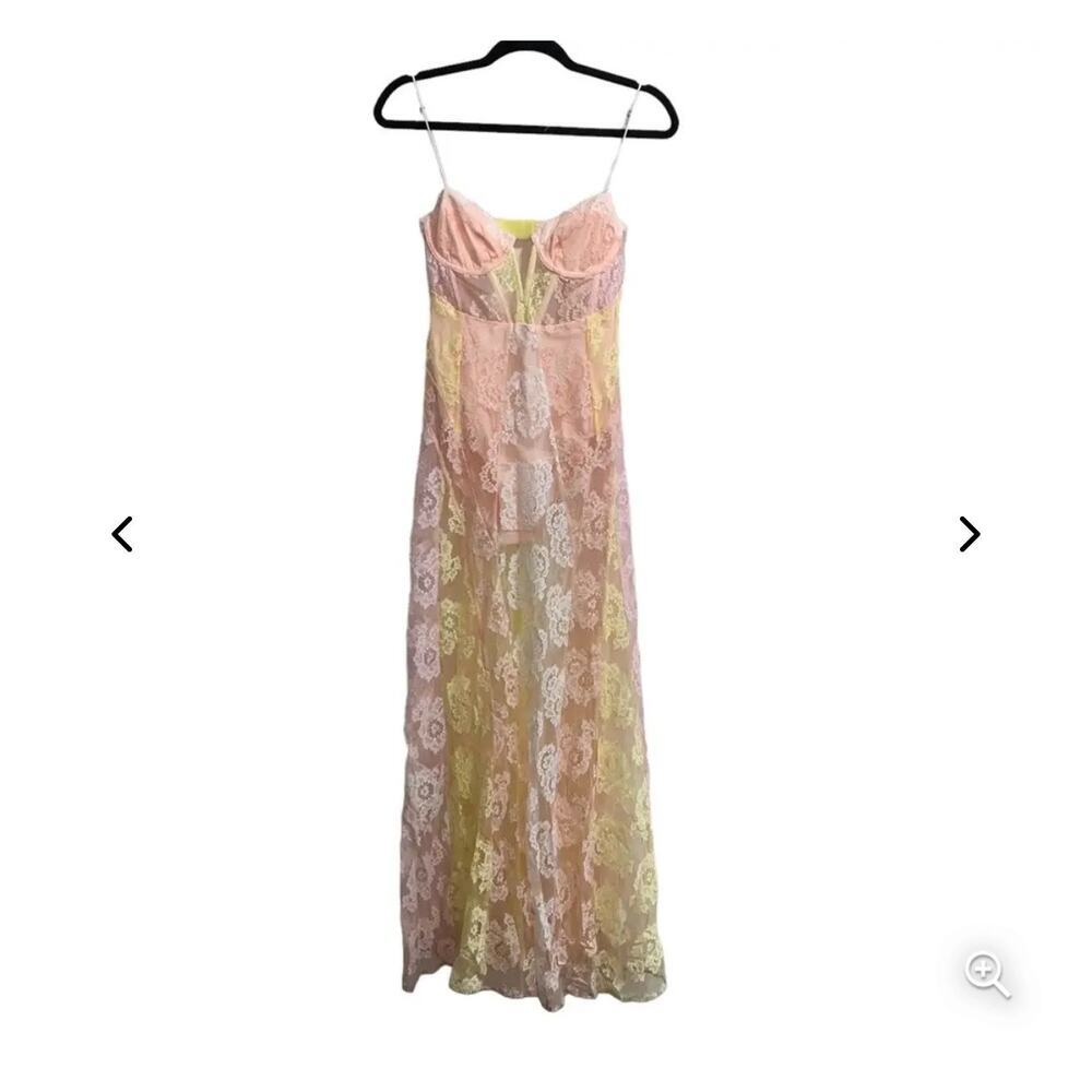 For Love & Lemons Women's Blossom Maxi Dress Sleeveless Multicolor Size XS NWT - Picture 5 of 13
